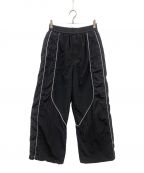 MAISON SPECIALメゾンスペシャル）の古着「Different Material Combination Truck Pants/ナイロンパンツ/11232461307」｜ブラック