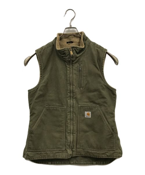 CarHartt（カーハート）CarHartt (カーハート) ダックベスト/00’S WOMENS/ベスト カーキ サイズ:Sの古着・服飾アイテム