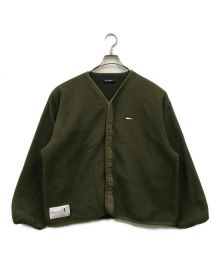 DESCENDANT（ディセンダント）の古着「KNOT FLEECE CARDIGAN」｜グリーン