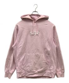 SUPREME（シュプリーム）の古着「Bandana Box Logo Hooded Sweatshirt/バンダナボックスロゴパーカー/バックスロゴパーカー/19AW」｜ピンク