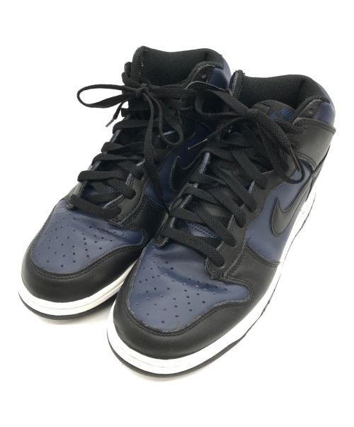 NIKE（ナイキ）NIKE (ナイキ) FRAGMENT DESIGN (フラグメントデザイン) DUNK HI / F/ダンクハイF/DJ0383-400 ネイビー×ブラック サイズ:27.5の古着・服飾アイテム