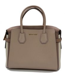 MICHAEL KORS（マイケルコース）の古着「ベルティッド ミディアム サッチェル ショルダーバッグ」｜ピンク