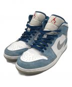 NIKEナイキ）の古着「AIR JORDAN 1 MID SE/エアジョーダン1/DN3706-401/スニーカー」｜ブルー×ホワイト