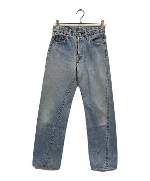 LEVI'S（リーバイス）LEVI'S (リーバイス) ヴィンテージデニムパンツ/ボタン裏6/ ポケットチェーンステッチ /収縮率10％ /赤耳 ブルー サイズ:ケアタグ印字薄れの為、サイズ不明の古着・服飾アイテム