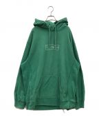 SUPREMEシュプリーム）の古着「21SS/Supreme/KAWS Chalk box logo hooded sweatshirt/ボックスロゴフーディー/プルオーバーパーカー/パーカー」｜グリーン