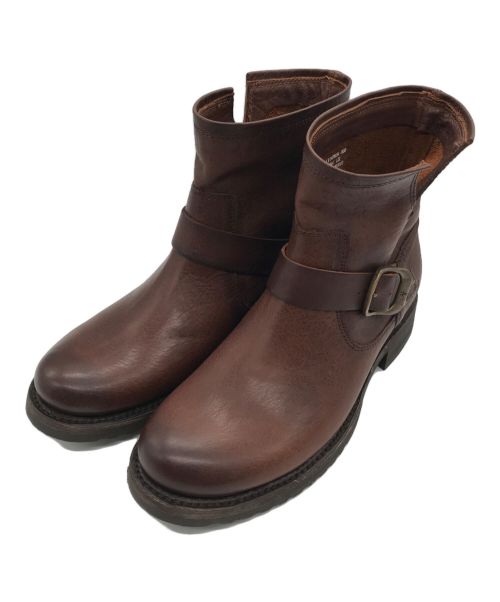 FRYE（フライ）FRYE (フライ) Veronica Booties /レザーショートブーツ ブラウン サイズ:7.5 未使用品の古着・服飾アイテム