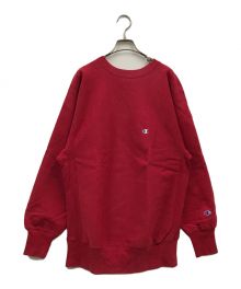 Champion（チャンピオン）の古着「リバースウィーブスウェット」｜レッド