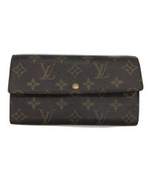 LOUIS VUITTON（ルイ ヴィトン）の古着「ポシェット・ポルト モネ クレディ/M61725」｜ブラウン