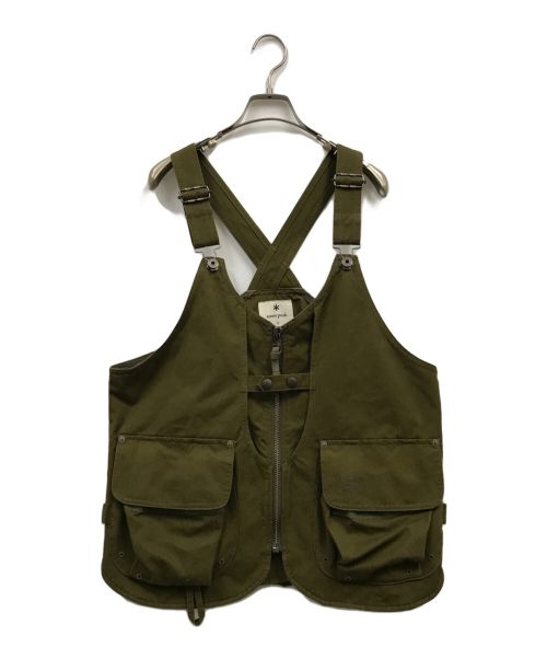 Snow peak（スノーピーク）snow peak (スノーピーク) TAKIBI Canvas Vest/JK-22AU107/焚火ﾍﾞｽﾄ/キャンプベスト カーキ サイズ:Mの古着・服飾アイテム