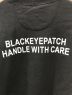 中古・古着 THE BLACK EYE PATCH (ブラックアイパッチ) HANDLE WITH CARE CREWSWEAT/取扱注意/スウェット/クルーネックスウェット ブラック サイズ:L：15000円