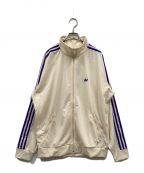 adidasアディダス）の古着「BECKENBAUER TRACK TOP/トラックジャケット」｜アイボリー×パープル