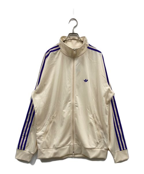 adidas（アディダス）adidas (アディダス) BECKENBAUER TRACK TOP/トラックジャケット アイボリー×パープル サイズ:M 未使用品の古着・服飾アイテム