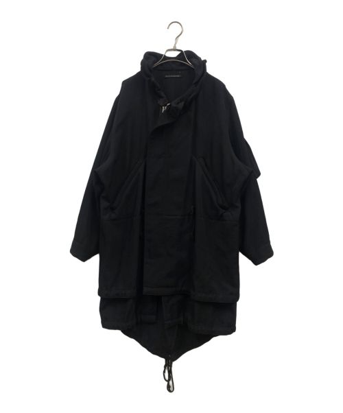 YOHJI YAMAMOTO（ヨウジヤマモト）YOHJI YAMAMOTO (ヨウジヤマモト) ウールギャバモッズコート ブラック サイズ:2の古着・服飾アイテム