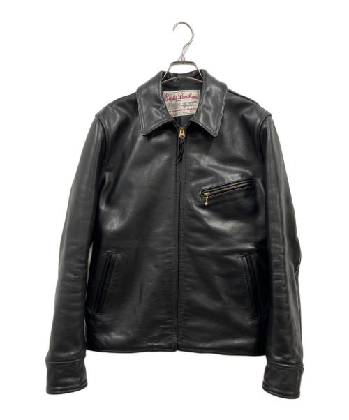 EIGHT LEATHERS（エイトレザーズ）EIGHT LEATHERS (エイトレザーズ) HORSE LEATHER JACKET ブラック サイズ:38の古着・服飾アイテム