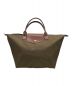 LONGCHAMP（ロンシャン）の古着「ル プリアージュ オリジナル M /トップハンドルバッグ/ナイロントートバッグ/L1623089」｜オリーブ