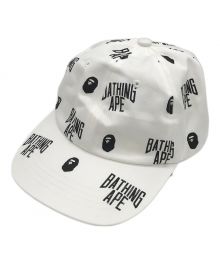 A BATHING APE（アベイシングエイプ）の古着「モノグラムキャップ/001CPD801009X」｜ホワイト