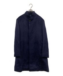 LANVIN（ライバン）の古着「アルパカ シャギー チェスターコート/LA-SY-76325」｜ネイビー