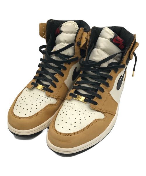 NIKE（ナイキ）NIKE (ナイキ) AIR JORDAN 1 RETRO HIGH OG ベージュ×ホワイト サイズ:31cmの古着・服飾アイテム