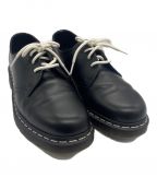 Dr.Martensドクターマーチン）の古着「３ホールシューズ/WHITE STITCH LEATHER SHOES BLACK SMOOTH LEATHER/24757」｜ブラック