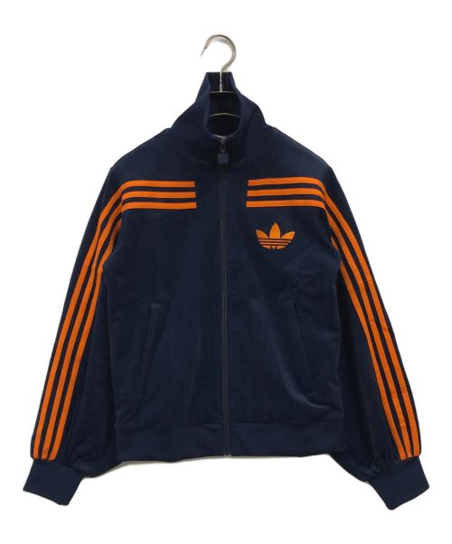 adidas（アディダス）adidas (アディダス) 70s ベロア トラックトップ ネイビー サイズ:M 未使用品の古着・服飾アイテム