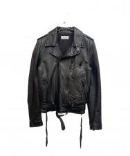 Saint Laurent Paris (サンローランパリ) クラシックモーターサイクルライダースレザージャケット/443517 Y5NQ1/エディ期 ブラック サイズ:SIZE 42