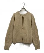 CLANE×SuzuHiroseクラネ×スズヒロセ）の古着「W FACE CENTER SLIT KNIT TOPS/17106-2232」｜ベージュ