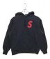 Supreme（シュプリーム）の古着「S logo hooded sweatshirts」｜ネイビー