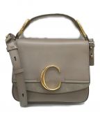 Chloeクロエ）の古着「chloe c ショルダーバッグ/CHC19WS199A3723W」｜グレー