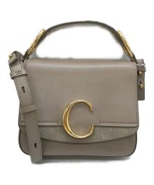 Chloe（クロエ）の古着「chloe c ショルダーバッグ/CHC19WS199A3723W」｜グレー