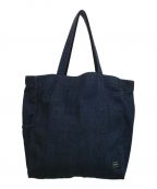 PORTERポーター）の古着「STAND TOTE DENIM/384-06165」｜インディゴ