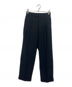 MARKAWAREマーカウェア）の古着「DOUBLE PLEATED CLASSIC WIDE TROUSERS/A24A-08PT01C」｜ブラック