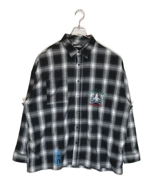 genzai（ゲンザイ）genzai (ゲンザイ) Hysteric Glamour (ヒステリックグラマー) チェックシャツ グレー サイズ:Lの古着・服飾アイテム