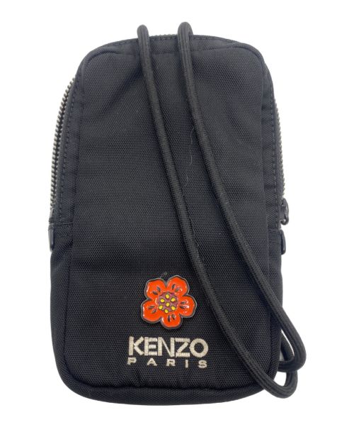 KENZO（ケンゾー）KENZO (ケンゾー) PHONE HOLDER ON STRAP/FD55PM468F26 ブラックの古着・服飾アイテム