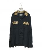 WACKO MARIA×CarHarttワコマリア×カーハート）の古着「TWO-TONE 50'S SHIRT」｜ブラック