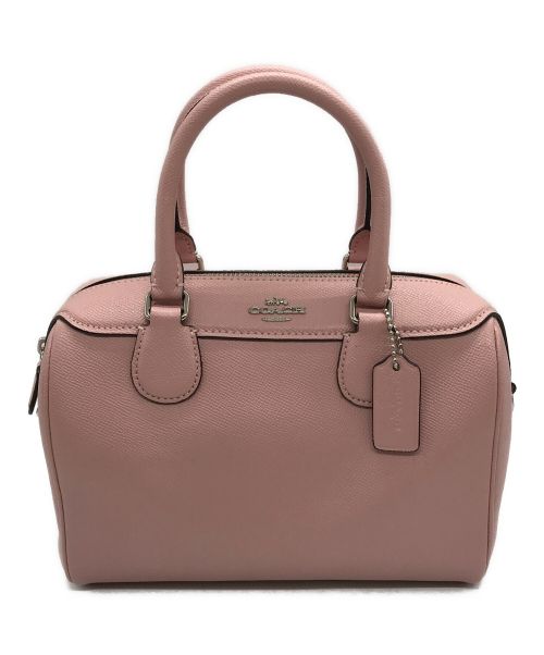 COACH（コーチ）COACH (コーチ) クロスグレーン ミニ ベネット 2way サッチェル/F32202 ピンクの古着・服飾アイテム