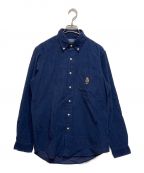 POLO RALPH LAURENポロ・ラルフローレン）の古着「クラシック フィット Polo ベア コーデュロイ シャツ/MNPOWOV16823097/コーデュロイシャツ」｜ネイビー