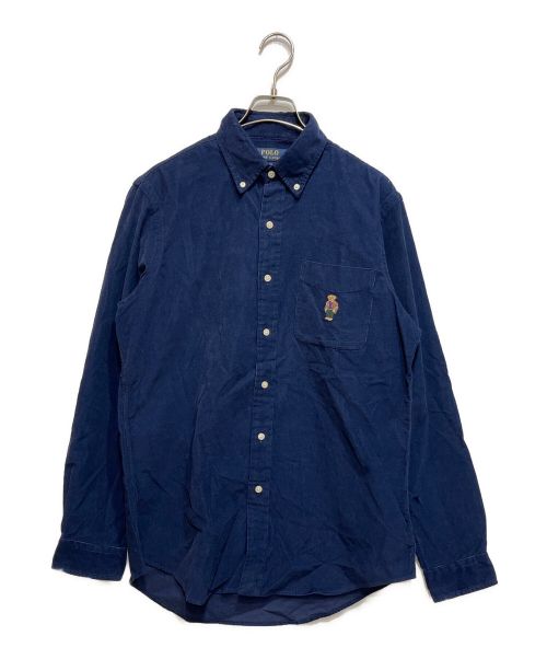 POLO RALPH LAUREN（ポロ・ラルフローレン）POLO RALPH LAUREN (ポロ・ラルフローレン) クラシック フィット Polo ベア コーデュロイ シャツ/MNPOWOV16823097/コーデュロイシャツ ネイビー サイズ:Ｍの古着・服飾アイテム