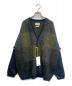 YOKE（ヨーク）の古着「SQUARE PANNEL MOHAIR CARDIGAN/YK23FW0590S」｜グリーン