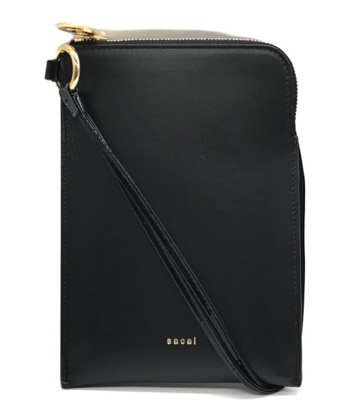 sacai（サカイ）sacai (サカイ) Bicolor Mobile Pouch ブラックの古着・服飾アイテム