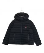 DANTONダントン）の古着「DANTON/WOOLWOOL LIKE POLYESTER MIDDLE DOWN HOODED JACKET/KW24-117-02」｜ネイビー