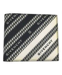 GIVENCHY（ジバンシィ）の古着「Bicolour Chain Logo Billfold Wallet」｜ブラック