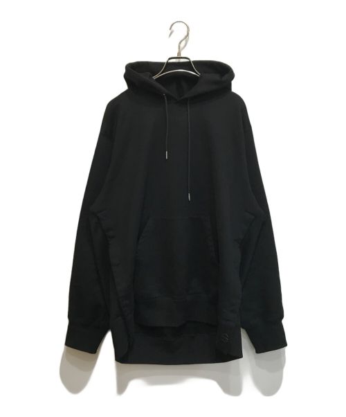 sacai（サカイ）sacai (サカイ) S Sweat Jersey Hoodie/SCM-070 ブラック サイズ:3の古着・服飾アイテム