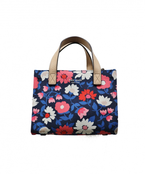 中古 古着通販 Kate Spade ケイトスペード 花柄2wayショルダーバッグ ブルー ピンク Washington Square Sam ブランド 古着通販 トレファク公式 Trefac Fashion