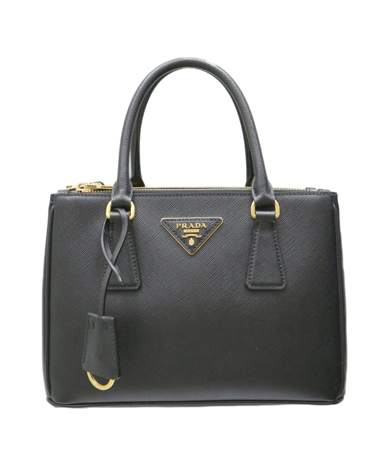 中古 古着通販 Prada プラダ ガレリアサフィアーレザー 2wayミニバッグ ブラック 1ba6 Saffiano Lux Nero ブランド 古着通販 トレファク公式 Trefac Fashion