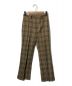 AURALEE（オーラリー）の古着「WOOL SERGE CHECK SLACKS/ウールサージチェックスラックス」｜ブラウン