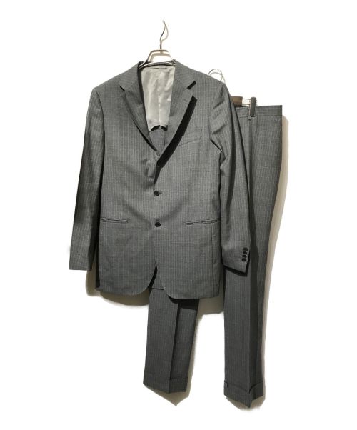 BEAMS F（ビームスエフ）BEAMS F (ビームスエフ) 3BUTTONS PIN STRIPE SUIT グレー サイズ:52の古着・服飾アイテム