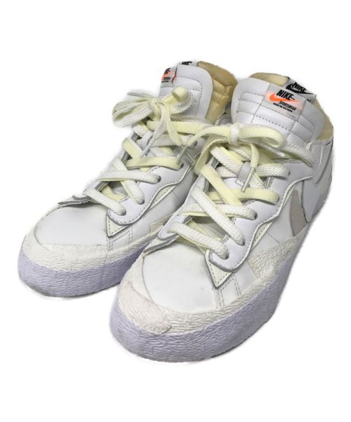 NIKE（ナイキ）NIKE (ナイキ) sacai (サカイ) Blazer Low White Patent Leather　ブレーザーロー ホワイトパテントレザー ホワイト サイズ:US10/UK9/EUR44の古着・服飾アイテム