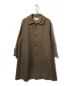 WELLDER（ウェルダー）の古着「Dolman Sleeve Balmacaan Coat ドルマンスリーブバルマカーンコート」｜ブラウン×ブラック