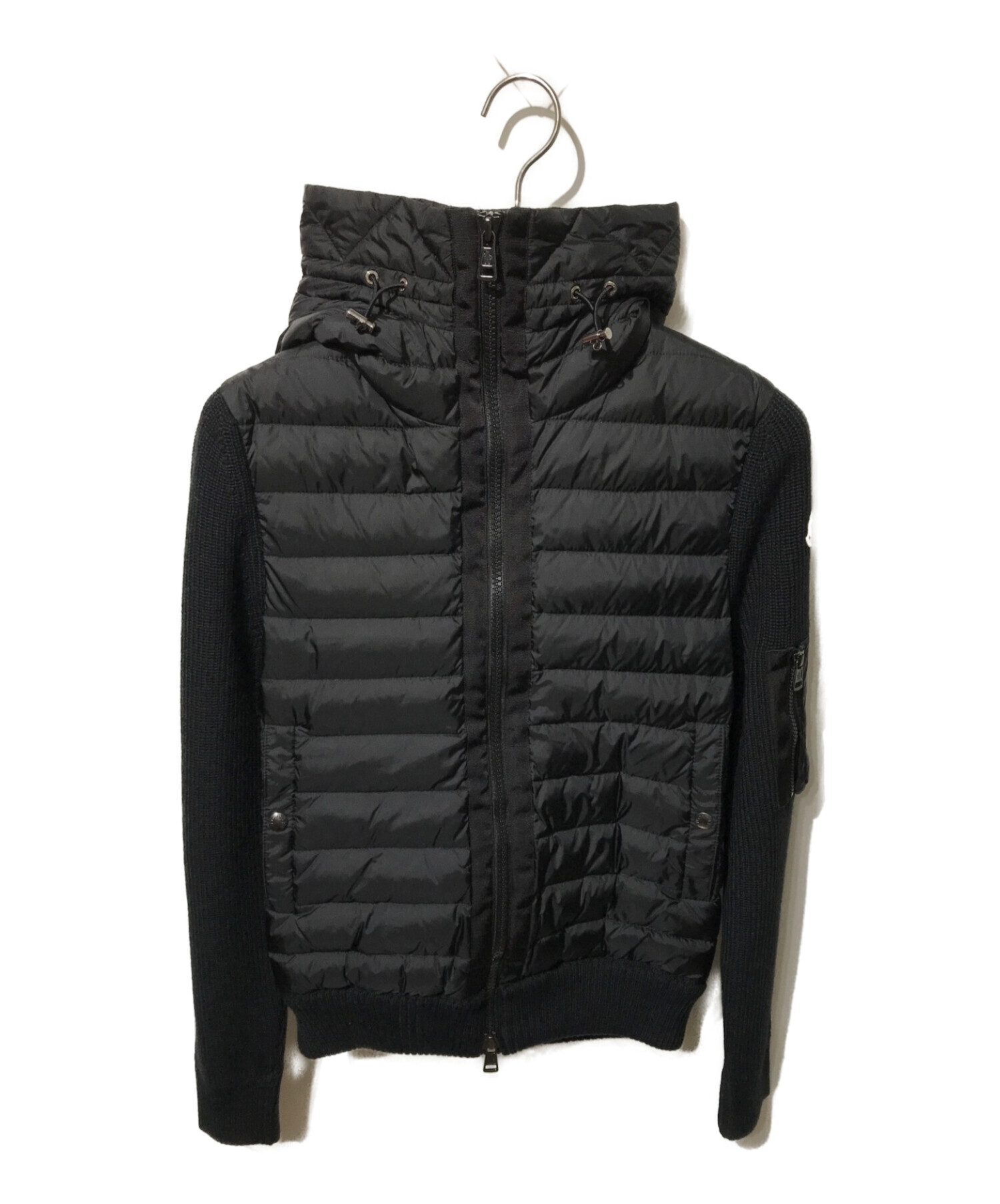 中古・古着通販】MONCLER (モンクレール) ニット切替ダウンジャケット