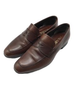 中古・古着通販】PRADA (プラダ) ローファー ブラック サイズ:5 1/2